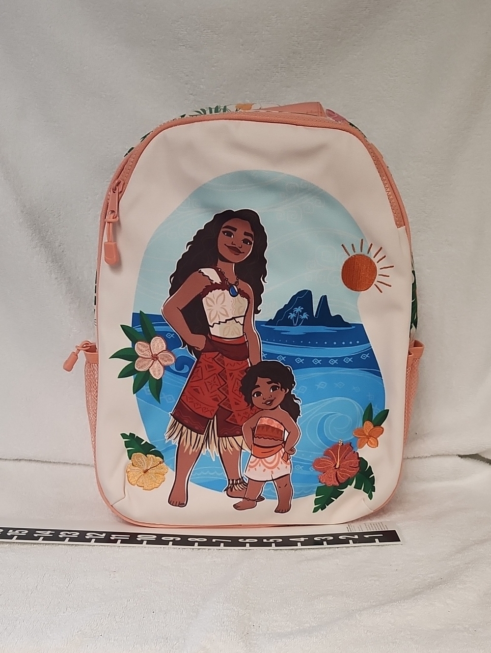 Disney Peach and Blue Moana Character Backpack